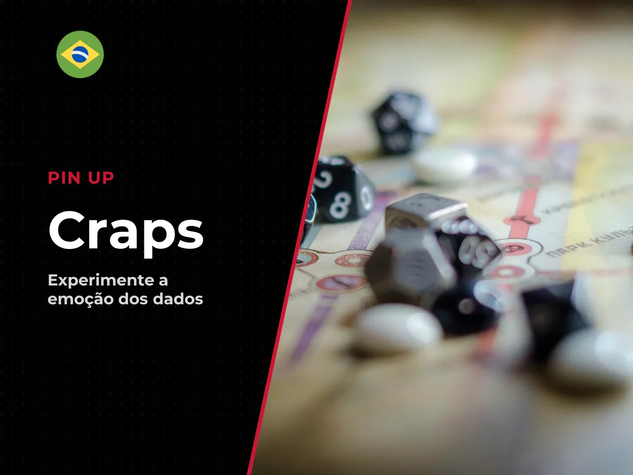 **Craps** é o dice game mais icônico dos cassinos. Surgiu nos Estados Unidos no início do século XX como evolução do jogo inglês Hazard. Usa two dice e funciona assim: o shooter lança os dados, e todo