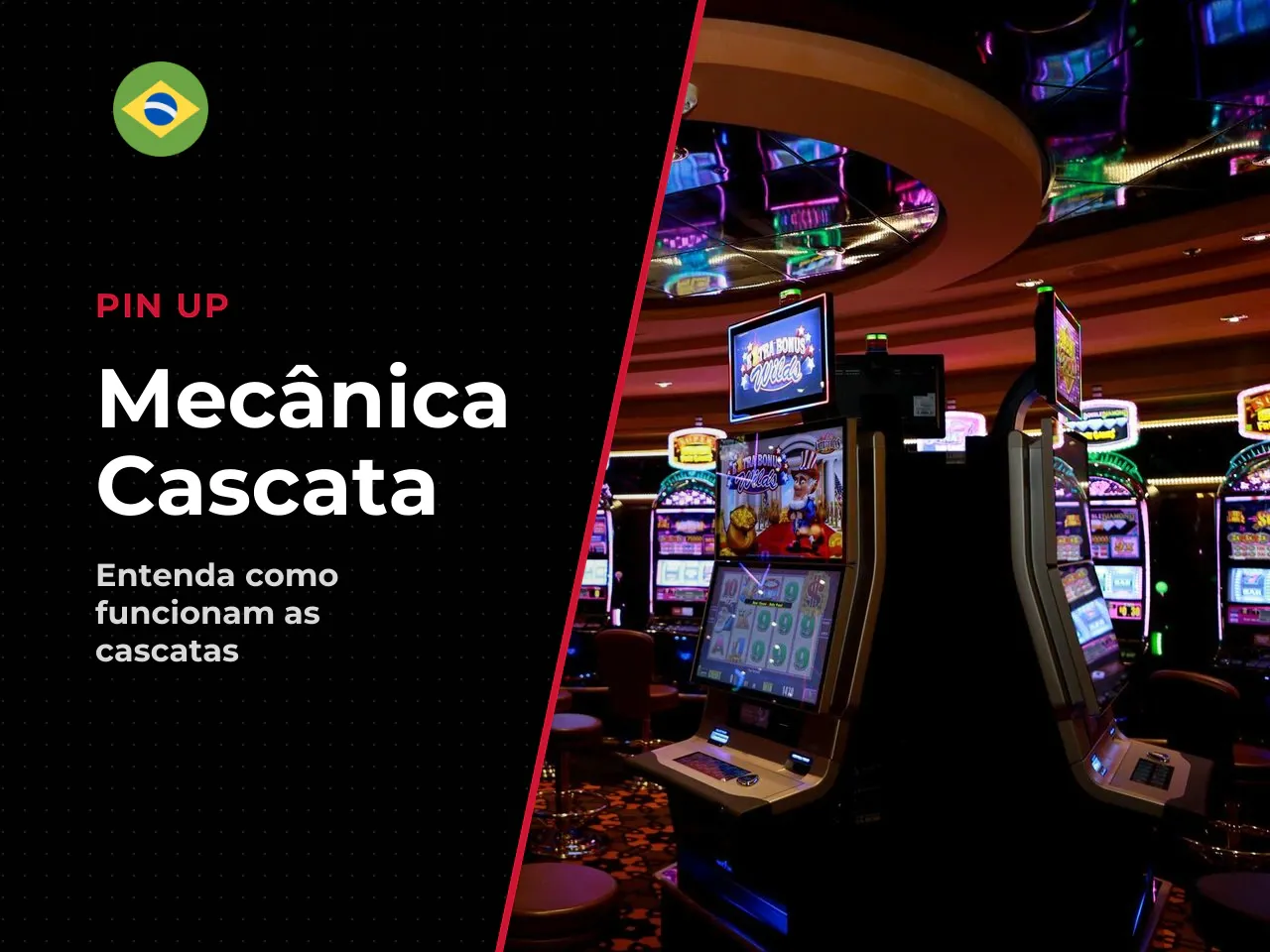 Cascata, pagamentos e ritmo das rodadas. A mecânica de cascata (ou Tumble) remove os símbolos que originaram um pagamento para posicionar novos blocos na tela. Isso acelera o ritmo das rodadas em sess