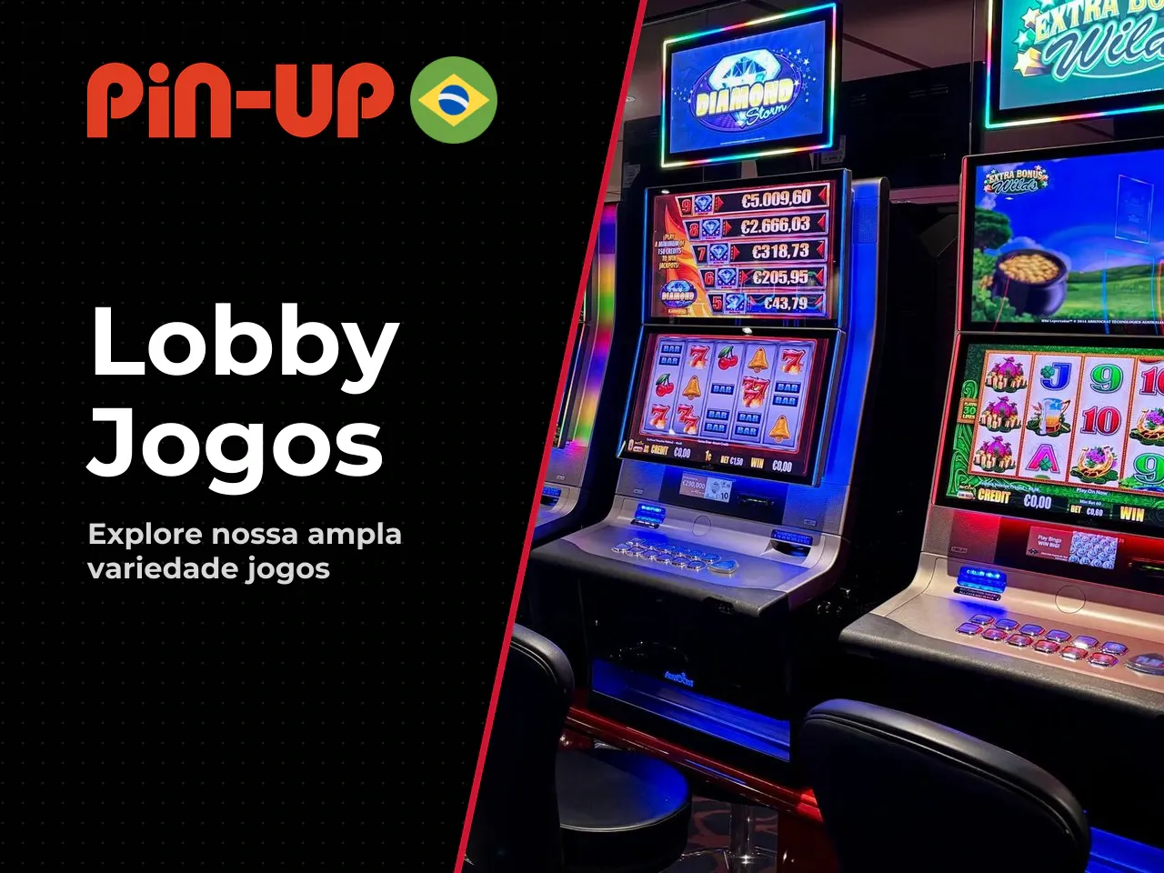 O que o usuário encontra na plataforma. Ao acessar o Pin Up pela primeira vez, o usuário se depara com os seguintes elementos de interface: 1. **Lobby de jogos:** Organizado por categorias (Slots, Cas